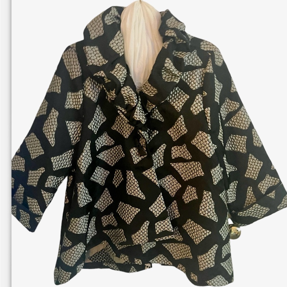 Designer Black and Silver Jacket😊